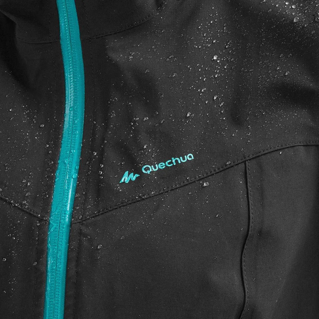 Women's waterproof MH500 mountain hiking jacket - Black