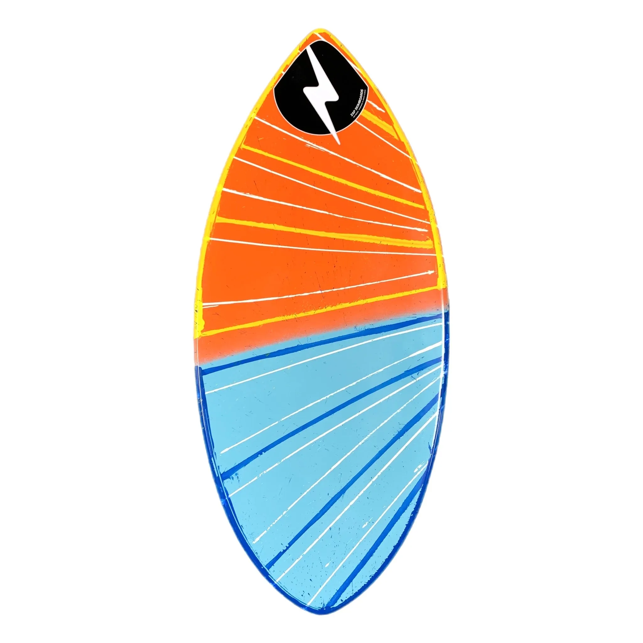 Zap Medium Wedge 45" Skimboard Orange Blue